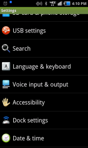 Samsung Language & keyboard